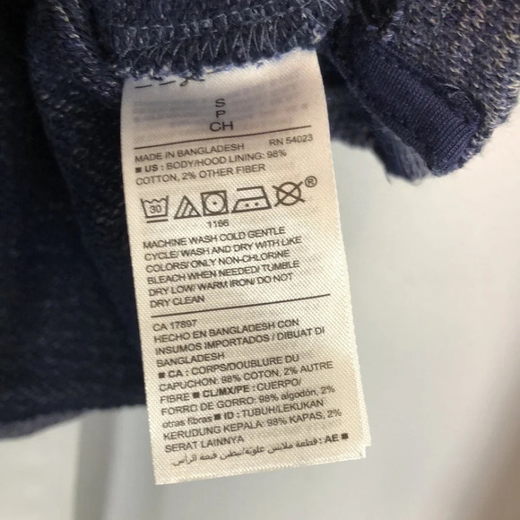 NEW Old Navy V-Neck Hoodie Kangaroo Pocket Sweater - Picture 6 of 8